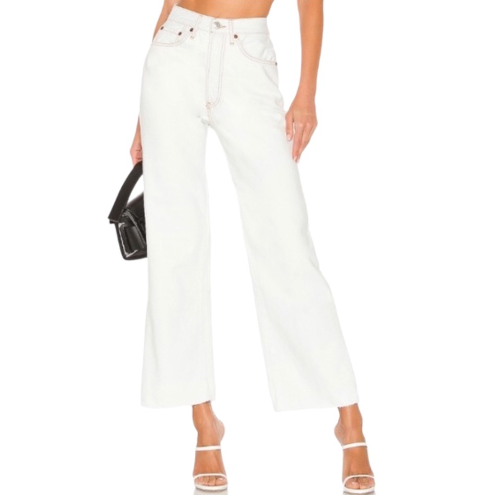 NWT RE/DONE | Wide-Leg Crop Denim Jeans - Picture 3 of 6